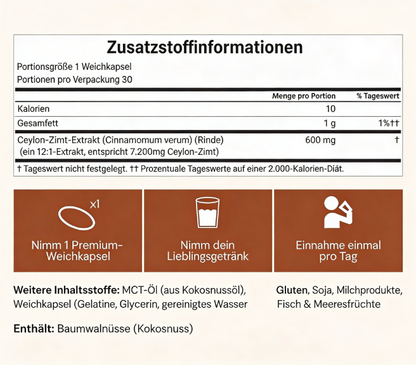 Ceylon-Zimt mit MCT-Öl